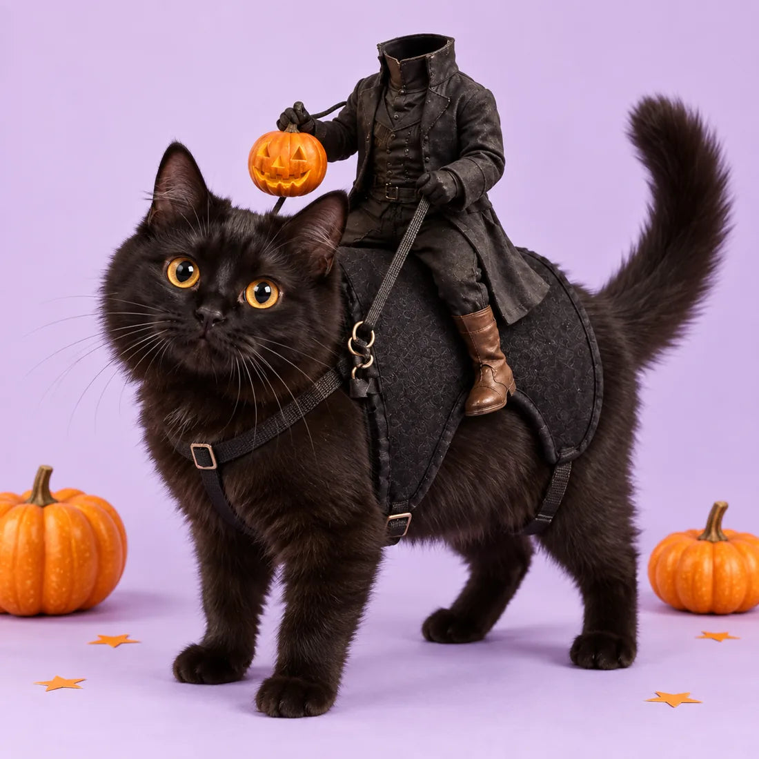 Headless Rider Pet Costume — hero