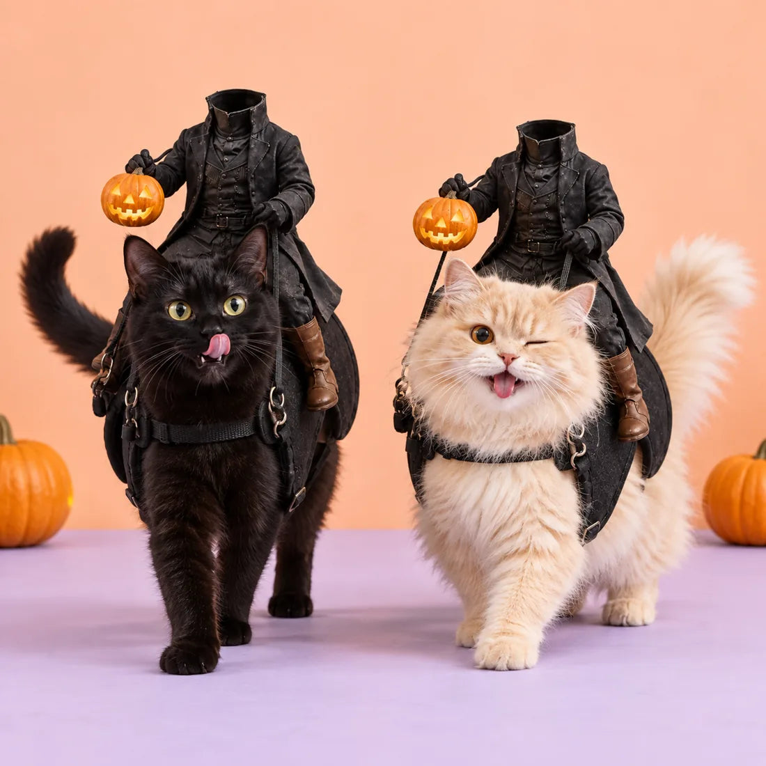 Headless Rider Pet Costume — pair